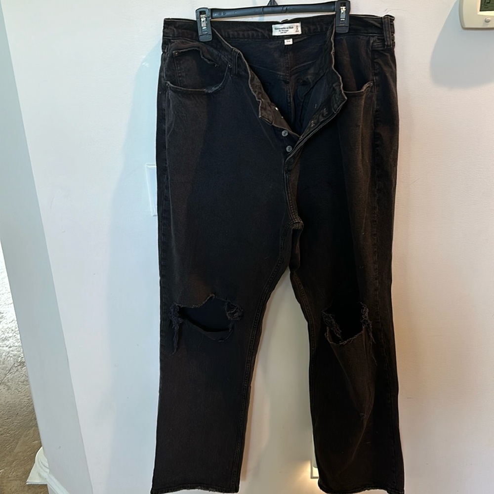 Abercrombie & Fitch curve love black denim jeans